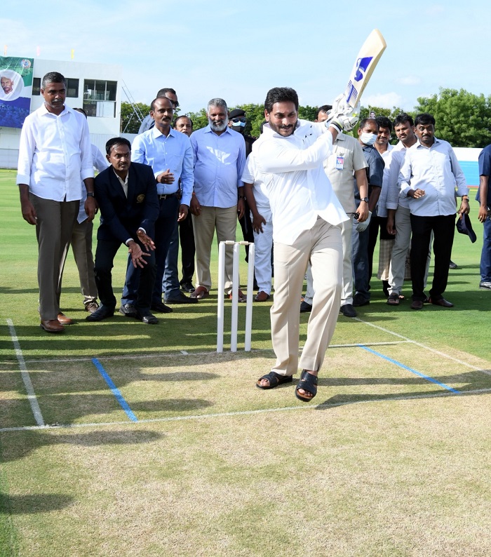 Jagan Plays Cricket
